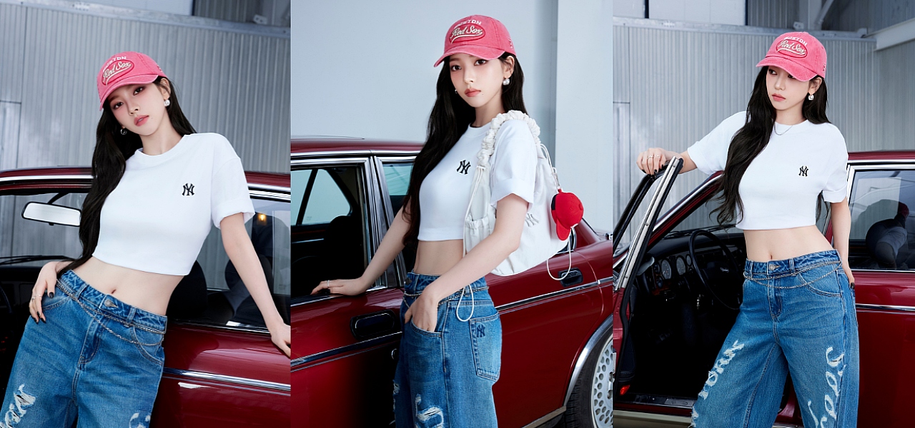 カリーナPICK 人気【MLB】Basic Small LogoオフショルダーTee NY MLB Korea HK 官方網上商店